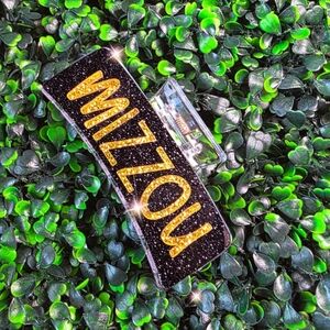 Large Mizzou Glitter Claw Clip